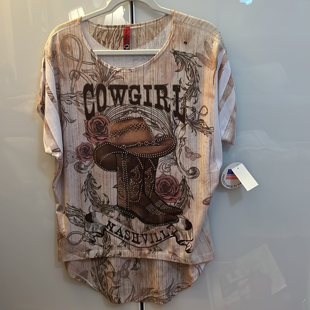 Big Bang USA Cowgirl Top; New with Tags.